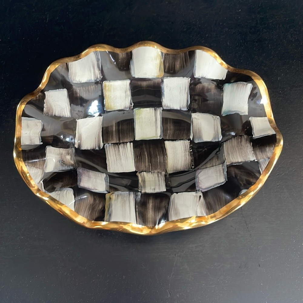 Mackenzie Childs small fluted dish